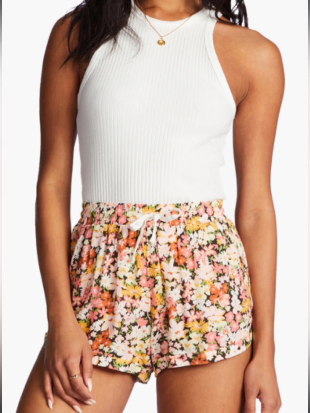 BILLABONG Multi Road Trippin Crinkle Elastic Waist Shorts